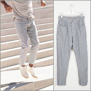 Alex Crane Men's Cham Pants French Linen Yarn dye Striped size 30